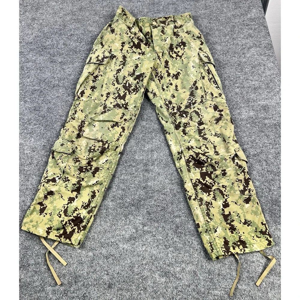 US Navy NWU Type III Trousers Small Short AOR2 Digital Camo USN Working Pants